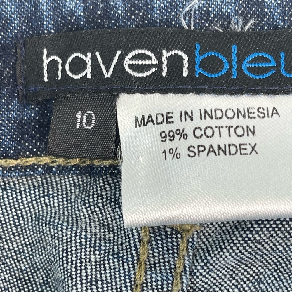 Havenbleu boot cut jeans with silver tone studded leg design - Picture 9 of 17